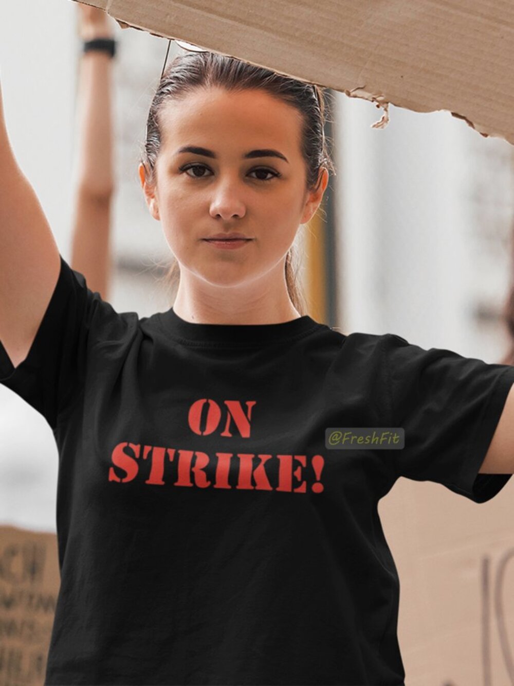 🆕On Strike Black T-Shirt Graphic Tee